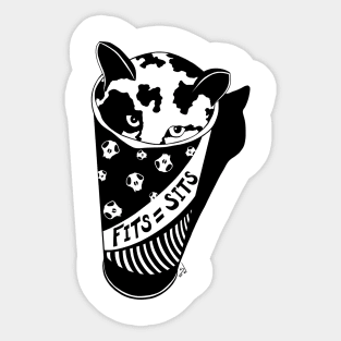 Fits = Sits Punk Kitten Sticker